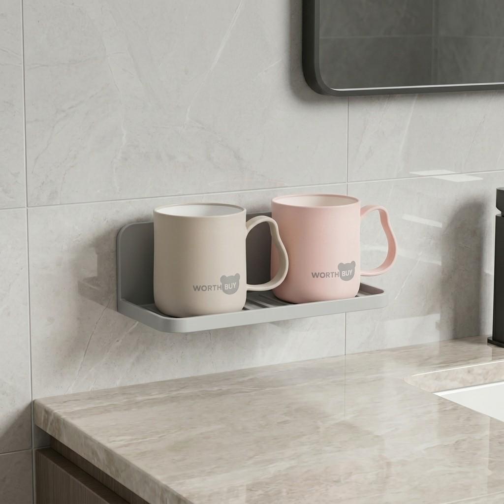 Unbreakable PP Plastic Bathroom Tumbler Cup with Handle Matte Toothbrush Mug Drinking Cup for Kids Home Bathroom Accessories