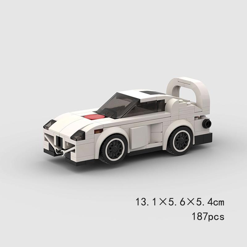 MOC Speed Sports F1 City Racing Car AE86 Building Blocks Brick Vehicle Supercar Fast & Furious1 MK4 Supra Kids Toys Boy