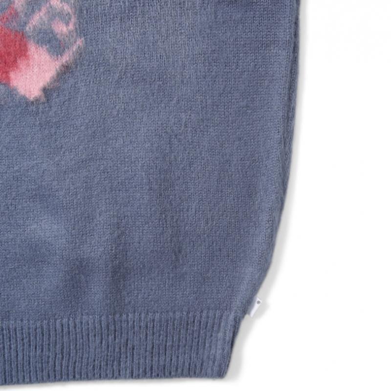 ThisisNeverthat FortuNa N Logo Sweater Navy