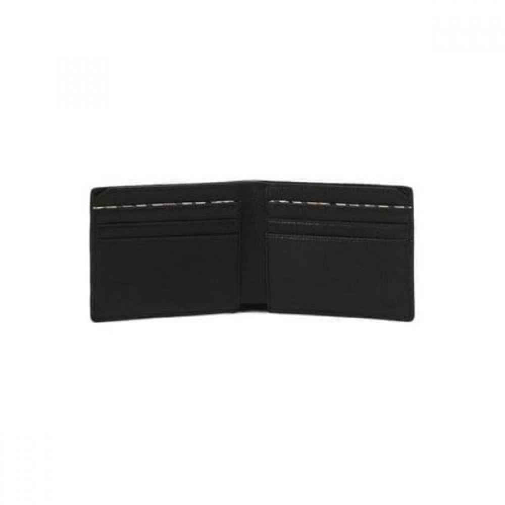 Daks Black European Imported Leather Inside Check Slim Wallet Dbwa6e854bk