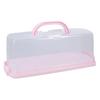 Contenitore Trasparente con Coperchio per Fette di Torta, Toast, Prodotti da Forno, Scatola Rettangolare per Trasporto Pane