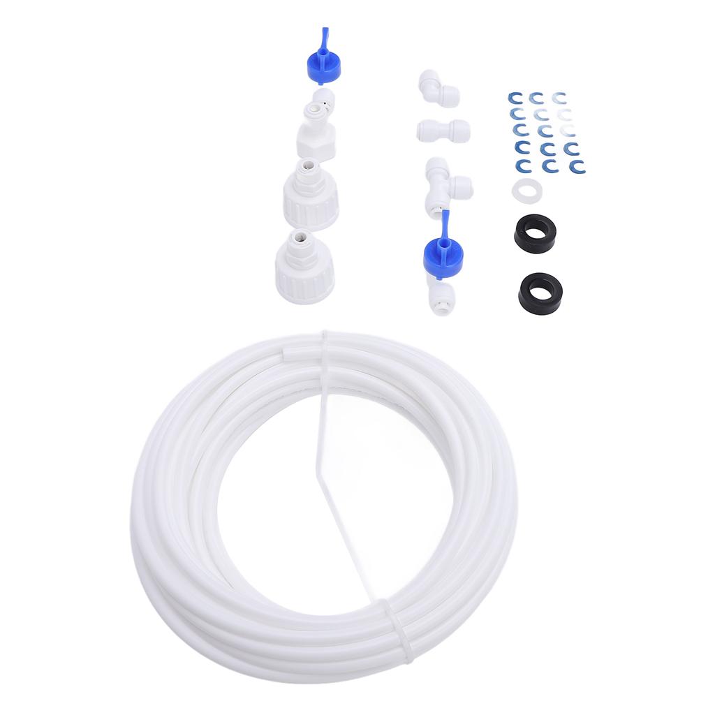 Kjøleskap Vannledningssett med 1/4in Slange Vanntilkoblingssett for Kjøleskapsside