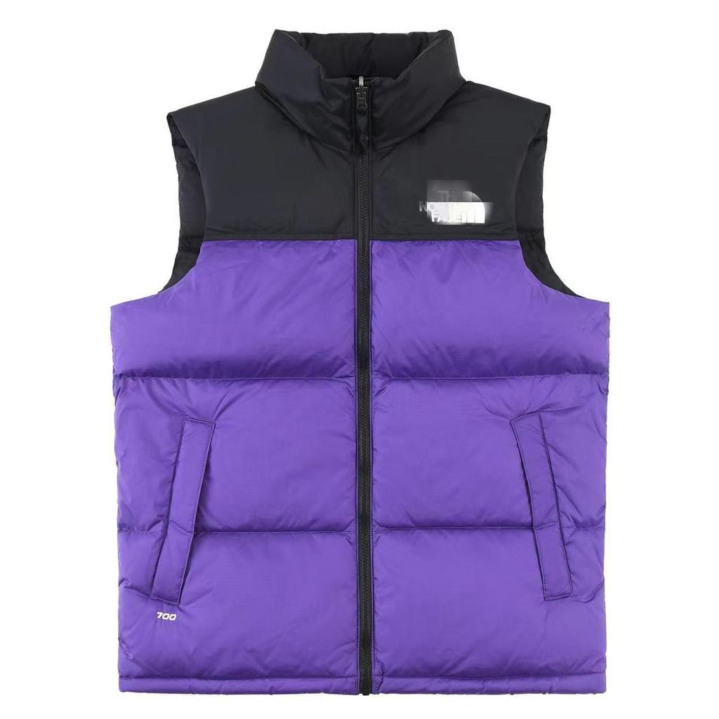 North Face 1996 Down Vest: Unisex Embroidered Jacket, Couple's Thickened and Warm Gilet for Cold Protection
