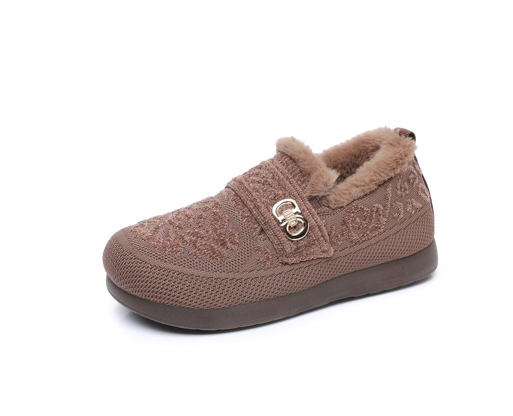 Baumwollschuhe Damen 2025 Winter neu alte Peking Stoffschuhe Damen Baumwollschuhe gefüttert verdickt Mutter Baumwollstiefel warm weichsohlige Schuhe