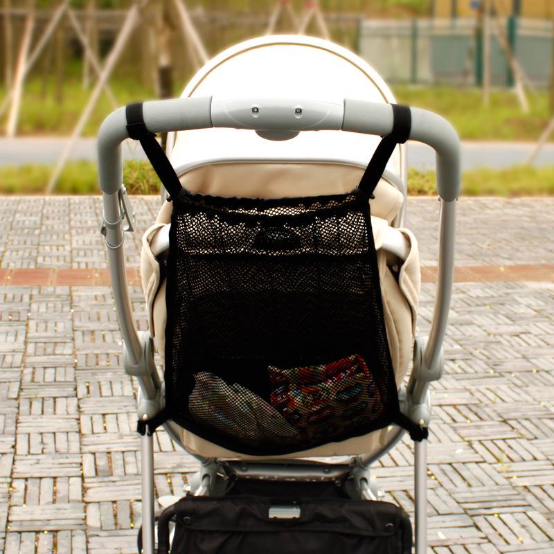 

Baby Stroller Organizer Hanging Net Pram Storage Bag Baby items Stroller Accessories чорний