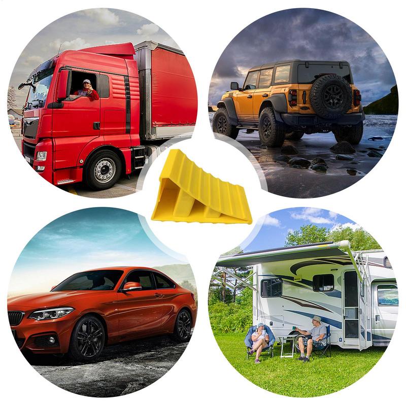 With Handle Car Portable Truck Parking RV SUV For Motorhome Triangle Base Universal Non Slip Campervan Trailer Block Wheel Chock