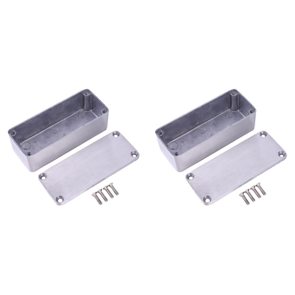 1590A Metal Guitar Pedal Enclosure 92x38x31mm Diecast Aluminum Stomp Box Case with Screws for Guitar Effect Pedal Accessories