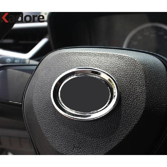 For Toyota Camry 2018      Steel Car Steering Wheel Frame Cover Trim Interior Mouldings Accessories