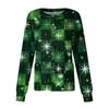 Damen Casual Langarm Einreiher Weihnachten Bedruckt Schutzkleidung Cardigan Top