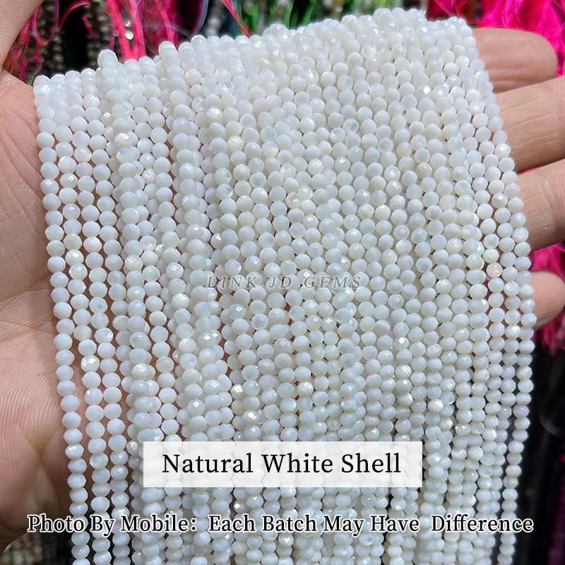 2 3 4mm Natürliche Facettierte Citrin Fluorit Amethyst Steinperlen Runde Mineralperlen Für Schmuckherstellung DIY Armband Zubehör