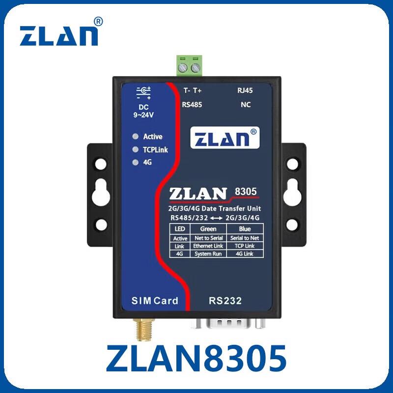 

ZLAN 8305 4G DTU MQTT Gateway (RS232/RS485)