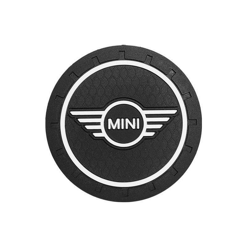 Cartoon Car Logo Cute Anti-Slip Silicone Coaster Mat with Card Slot