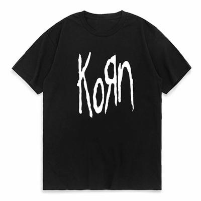 Korn Music Concert Rock Band T Shirt Unisexs Vintage Metal Gothic TShirt Korn World Tour Short Sleeve T Shirts