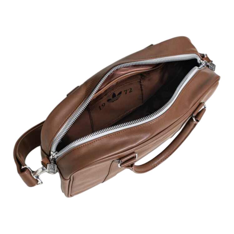 New Adidas Originals PU Briefcase, Shoulder Bag, Crossbody Bag, Handbag Women's Soft Brown KC0371