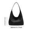 Fashion Women Shoulder Bag Large-capacity Leisure Commuting Bag with Pouch Top Handle Bag Trendy Satchel Hobo Bag Woven Tote Bag