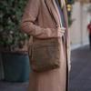 Handmade Leather Crossbody Bag for Women Purse Bags Satchel Shoulder Bag