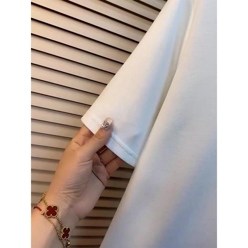 Fashion Large Size Lace Splicing Irregular Blosue Women Short Sleeved T-shirt for Women Summer New Loose Top Sweet Casual O Neck Covers White Shirts