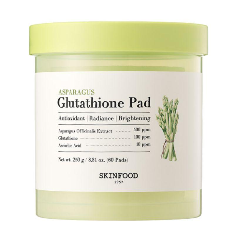 SKINFOOD Asparagus Glutathione Toner Pad Brightening Care Pad 60pcs