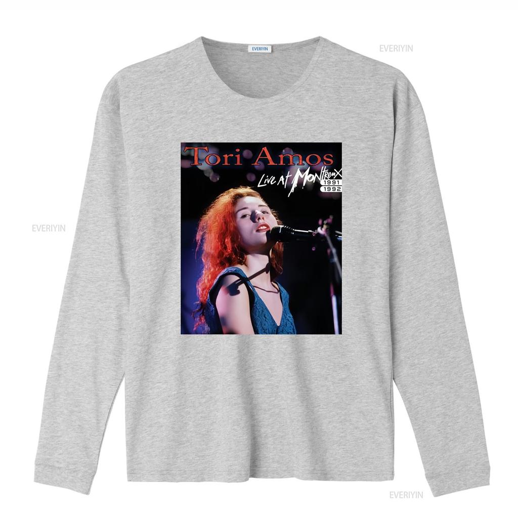 Tori Amos Live At Montreux 1991 1992 T Shirt Stylish Black Size S M L XL Vintage Washed Versatile Soft Unisex Breathable