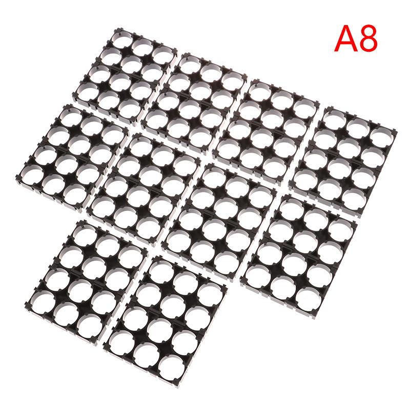10Pcs 18650 Battery Holder Safety Anti Vibration Holder Bracket Li-ion Cell Holder Cylindrical Plastic Case