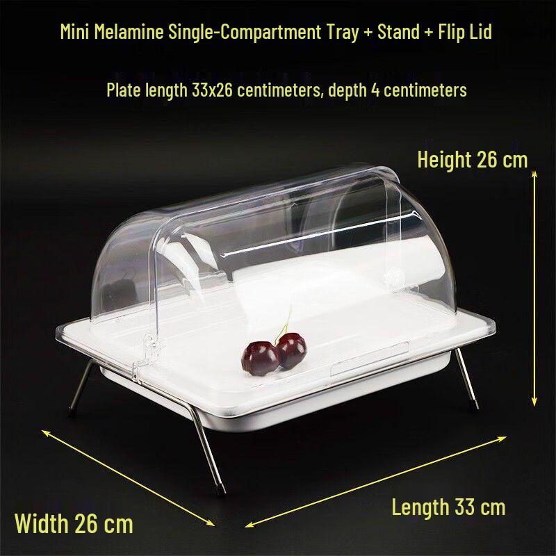 Melamine Food Display Tray with Lid