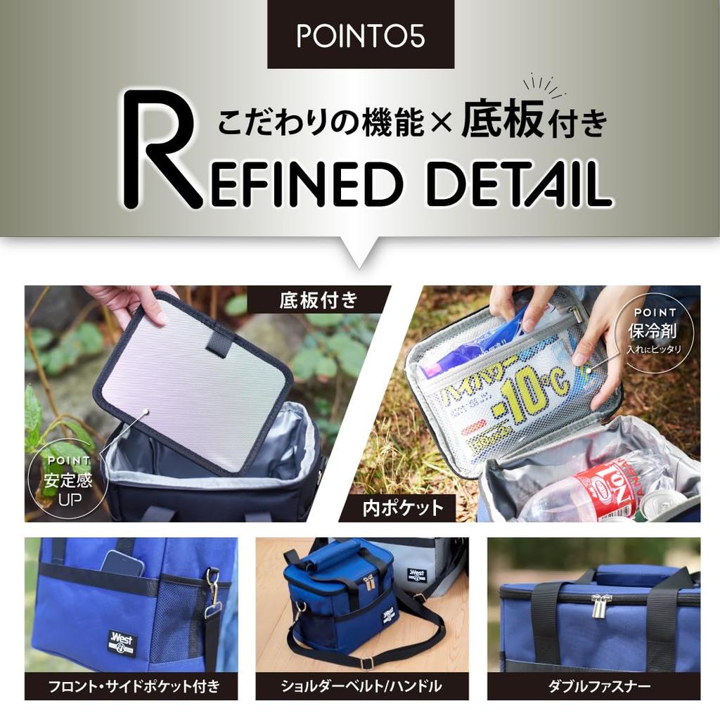 Cooler Box Insulated Bag by Outdoor Highest Cooling Foldable and Compact Cooler Bag for and [Recommended Guides] Small, Power, 5-Layer Insulation,