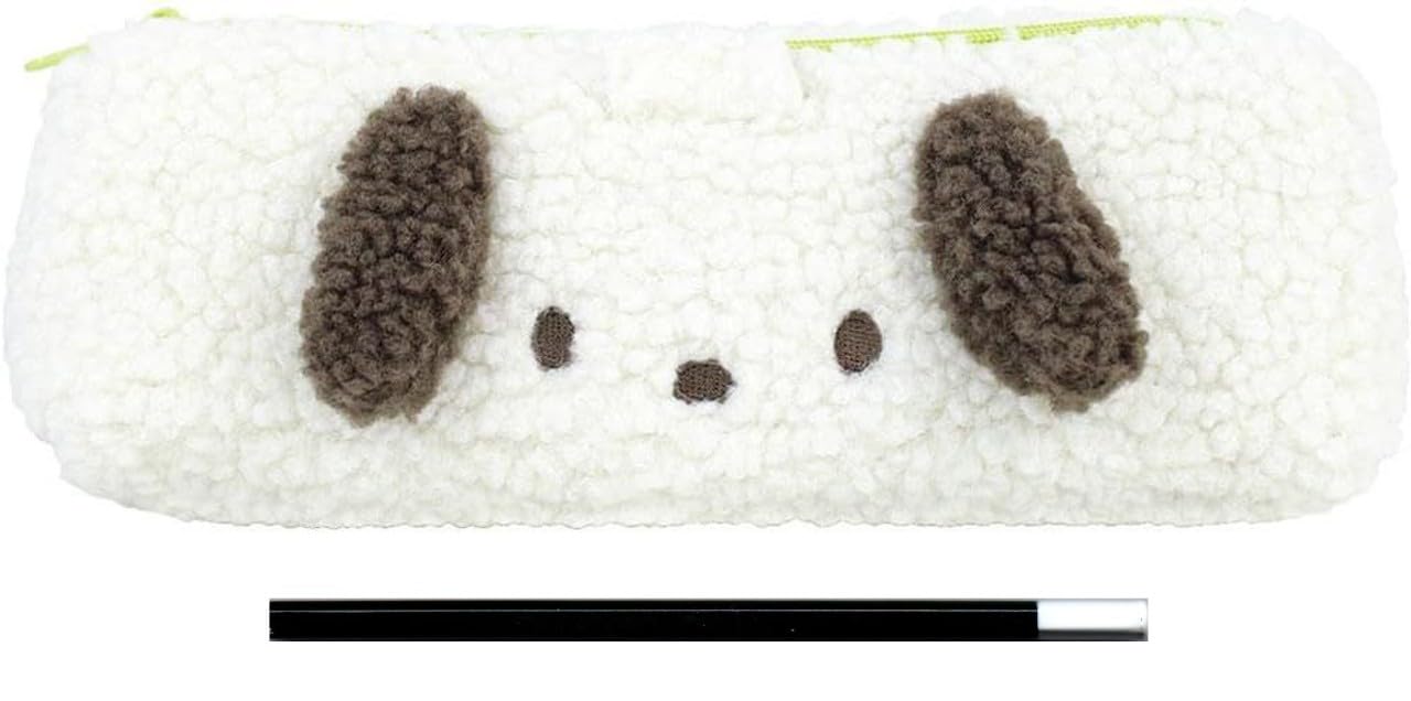 

Sanrio Пушистый пенал Сумочка для ручек Чехол для аксессуаров Pochacco Набор (Пенал, Карандаш)