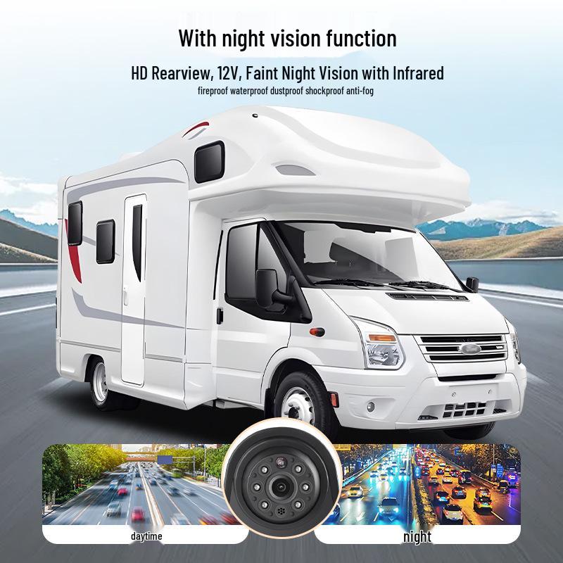 Ford Transit High-Mount Brake Light Camera: Waterproof, Night Vision, HD Rearview & Reversing Function.