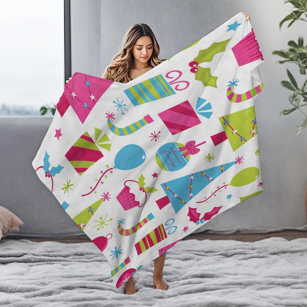 TU Soft Throw Blanket Cozy Flannel Fleece Warm Decorative Home Bedding Living Room Dorm Decor Gifts