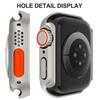 Metall Glas+Hülle Für Apple Watch 9 8 7 6 5 4 Serie Displayschutz Ändern zu Ultra i watch 45mm 44 41 40mm Schutz der Privatsphäre