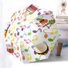 Music Drums Folding Umbrella Fashion Auto-Open 8 Iron Ribs Plastic Handle Foldable Sunshade Perfect Christmas Gifts