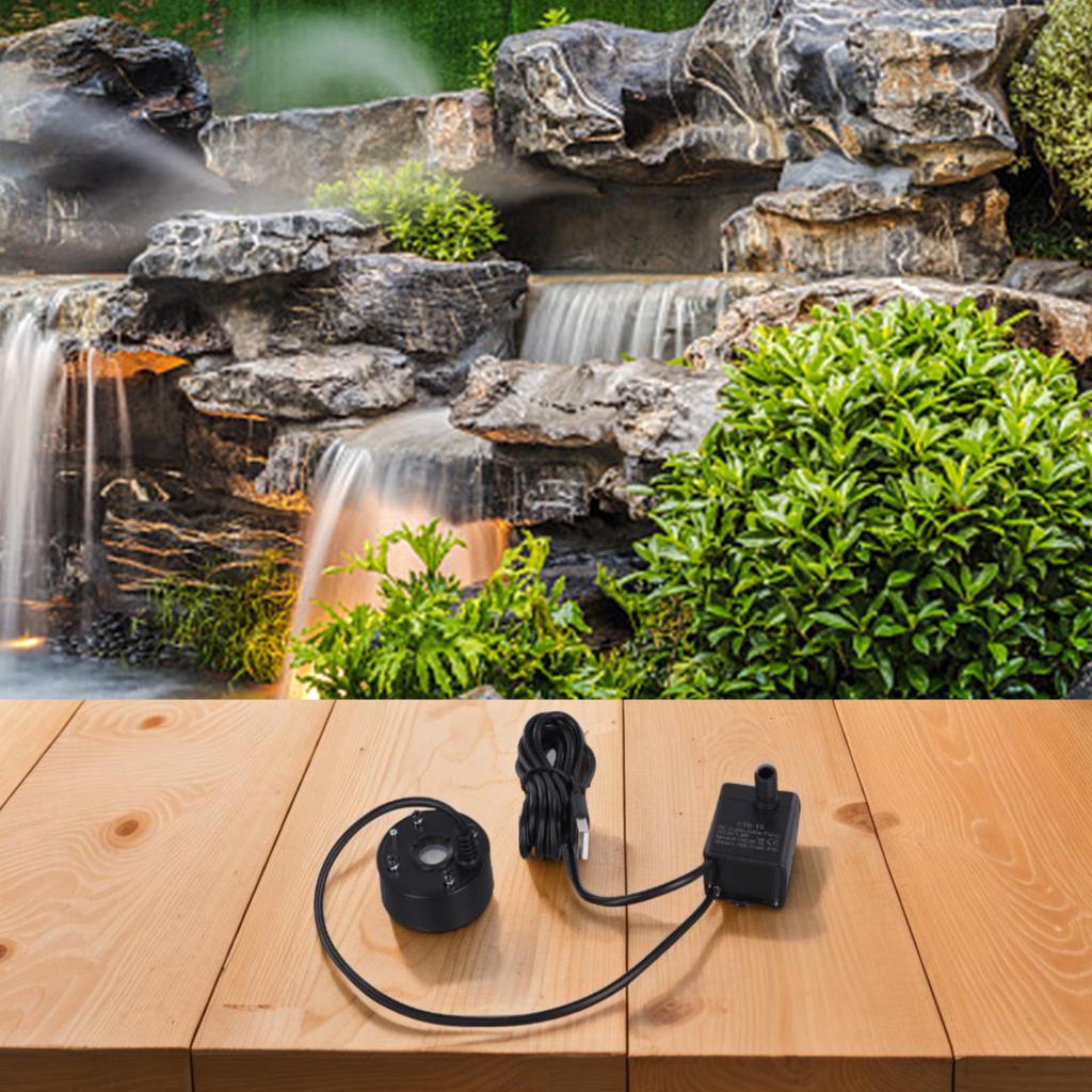 USB Powered Fog Machine with Built In Water Pump and Colored Lights for Creating Unique Atmospheres at Parties