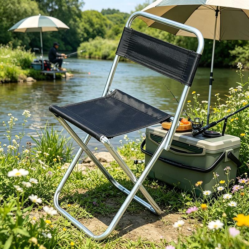 Outdoor Portable Folding Stool, Lightweight Fishing & Camping Travel Chair