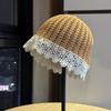 2026New Lace Beret for Women, French Retro Versatile Artist Hat, Large Head Circumference, Makes the Face Look Smaller, Elegant Knitted Hat