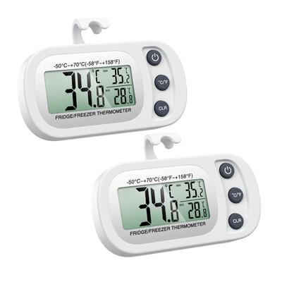 Teploměr do lednice ORIA 2ks Vodotěsný minimrazicí teploměr Vnitřní digitální teploměr