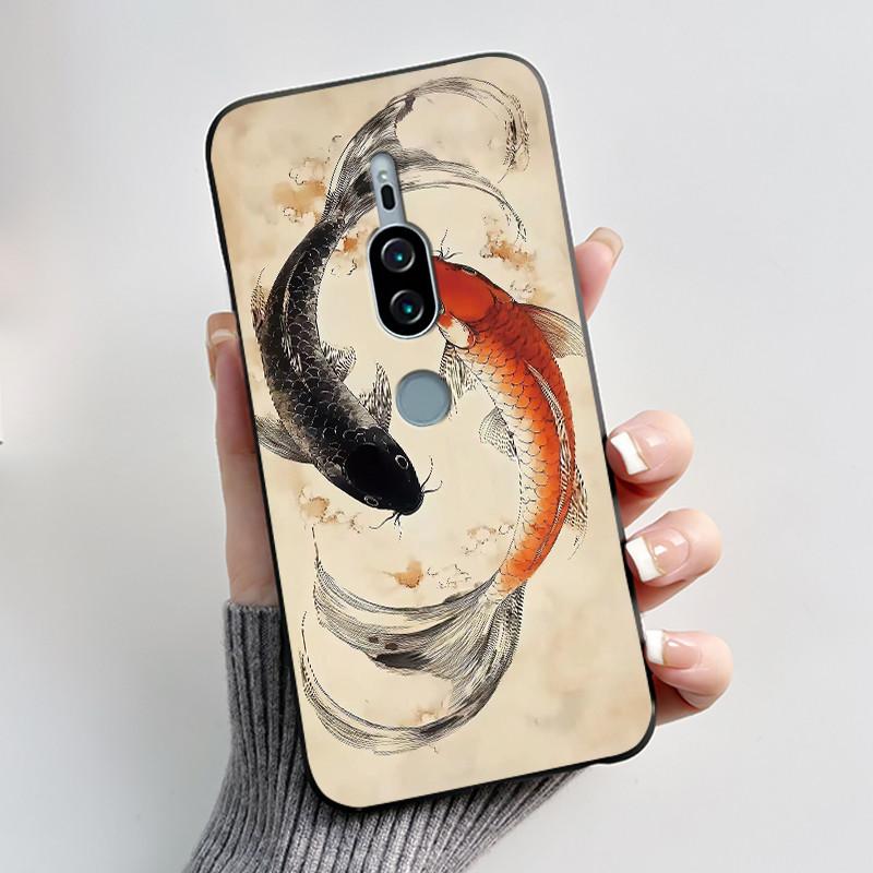 For Sony Xperia XZ2 Premium SO-04K SOV38 XZ2Premium Case Luxury Cute Cool Boys Girls Black Soft Silicone Back Cover TPU Housing