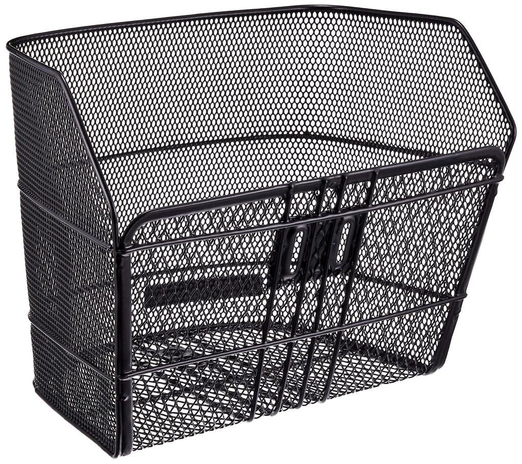 Bridgestone Bicycle Mesh D-Shaped Basket, Black, BK-DNA2, P2064, F761545BL