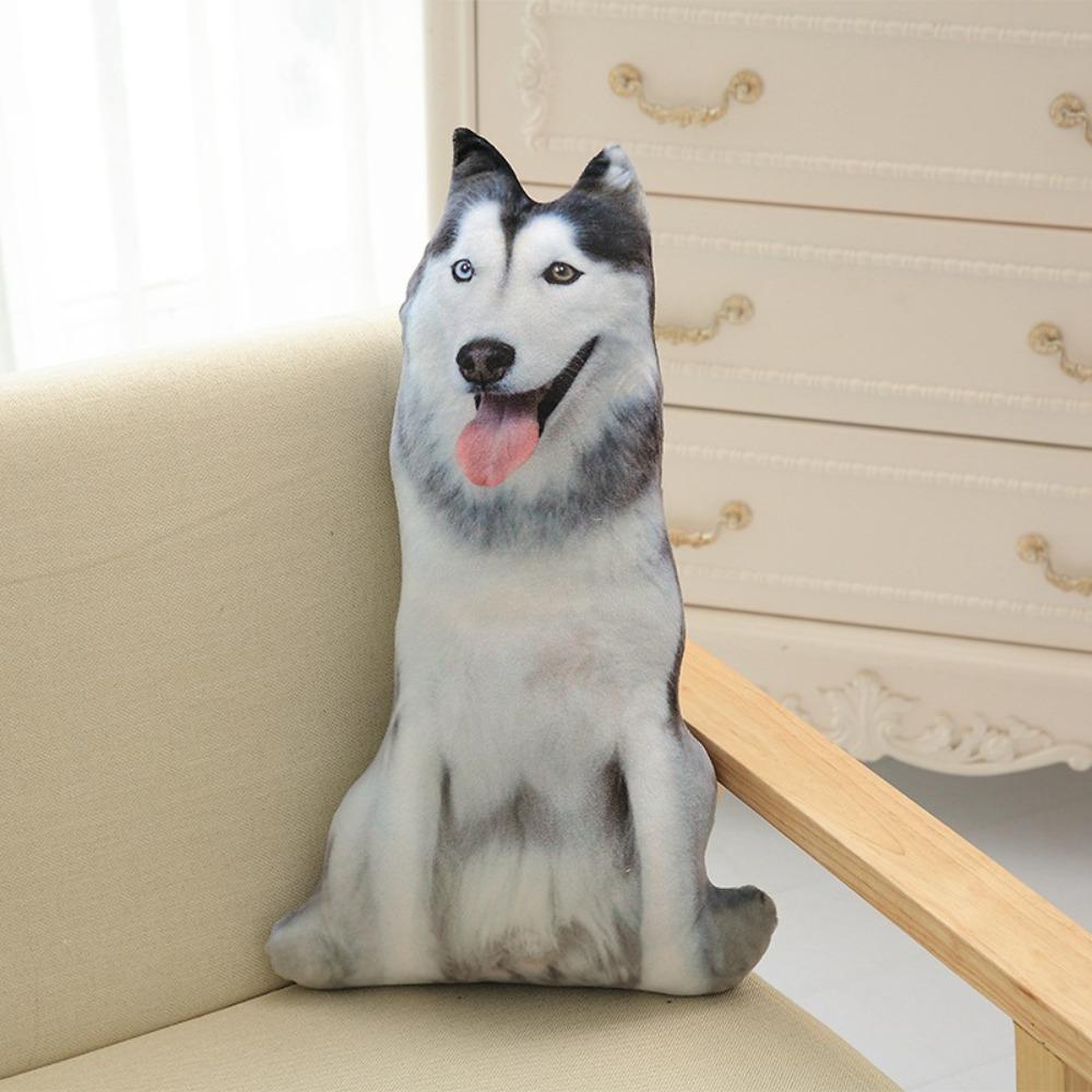 Lifelike Animal Dog Throw Pillow 50cm Sofa Cushion Stuffed Toys New 3D Dog Figures Pillows  Gifts