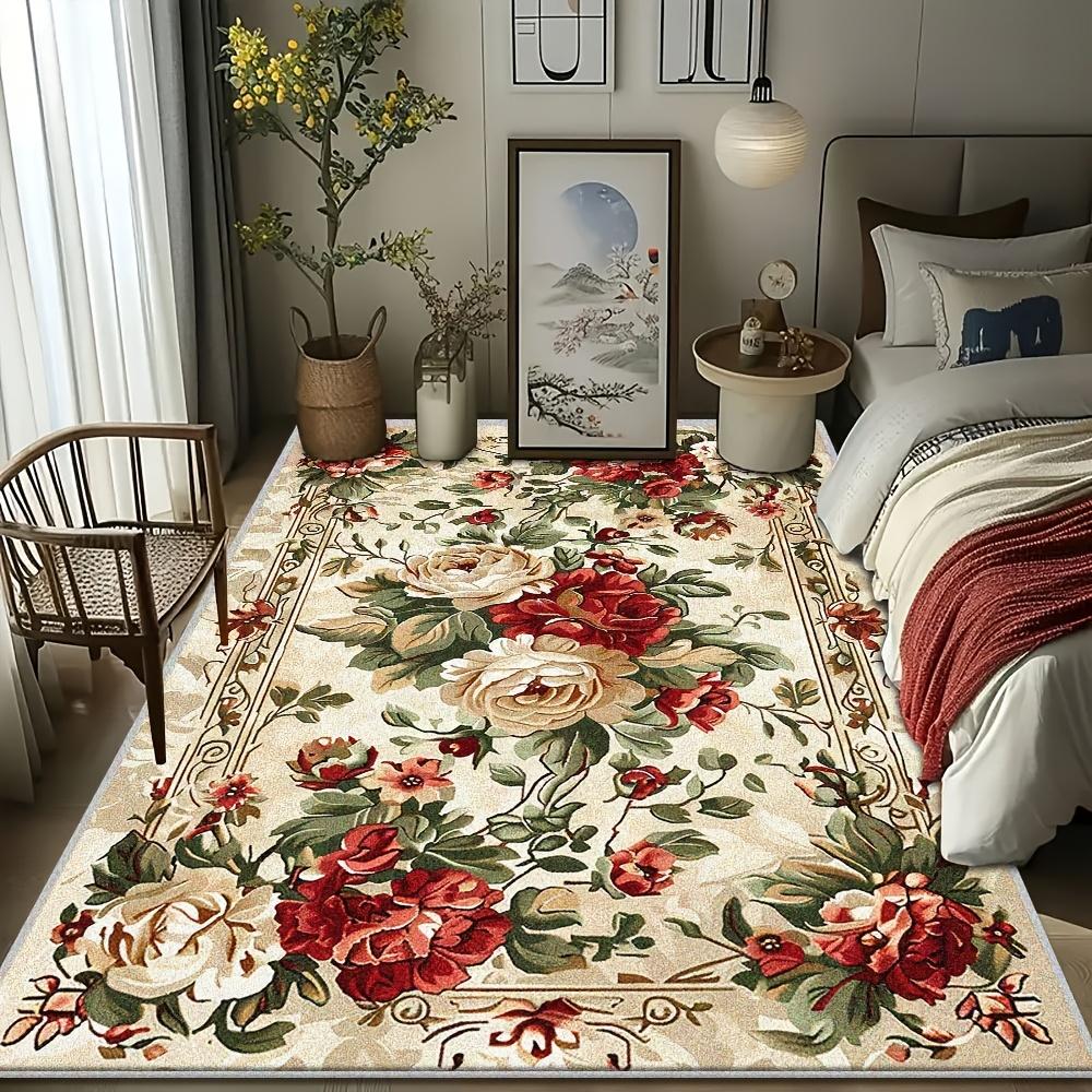 

VIKAMA Fresh Country Style Rug Hard-Wearing And Easy-To-Clean Home Decor Carpet For Living Rooms And Bedrooms Home Decor 80cm x 120cm