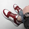 Herrenschuhe Frühling neue Leder Herren Board Schuhe lässig vielseitig bequem rutschfest Studenten Freizeitschuhe Trend kleine rote Schuhe