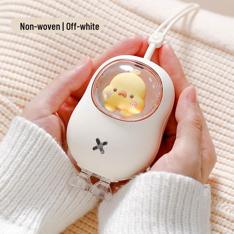 Cartoon Mini Hand Warmer: Cute, Portable, Rechargeable Electric Warmer for Babies and Pets.