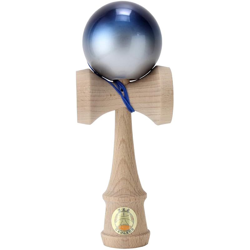 

Yamagata Koubou (Yamagata Workshop) Japan Kendama Association Certified New Competition Kendama Ozora Premium Blue & Silver Made in Japan