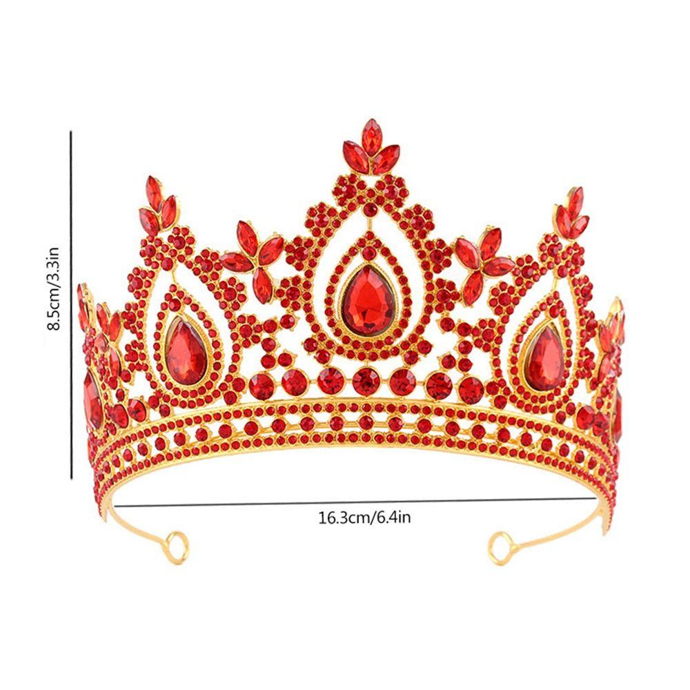 Crystal Bridal Crown Tiara Metal Base Tall Crystal Crown Vintage Queen Crown