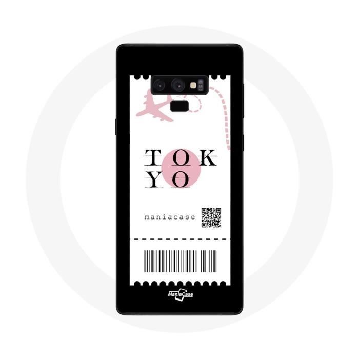 Case for Samsung Galaxy Note 9 Plane Ticket Tokyo Japan