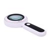 Handheld Combinable Dual Lens with Led Light 10X 30X Magnifying Glass for Elderly Reading and Maintenance