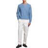 Polo Rundhals Pony Logo Bestickt Langarm Strickpullover Herren Pullover Blau MNPOSWE16820285-400