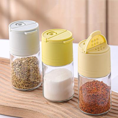 Glass Salt Dispenser Set with 0.5g Portion Control Airtight Seasoning Jars for Low-Sodium