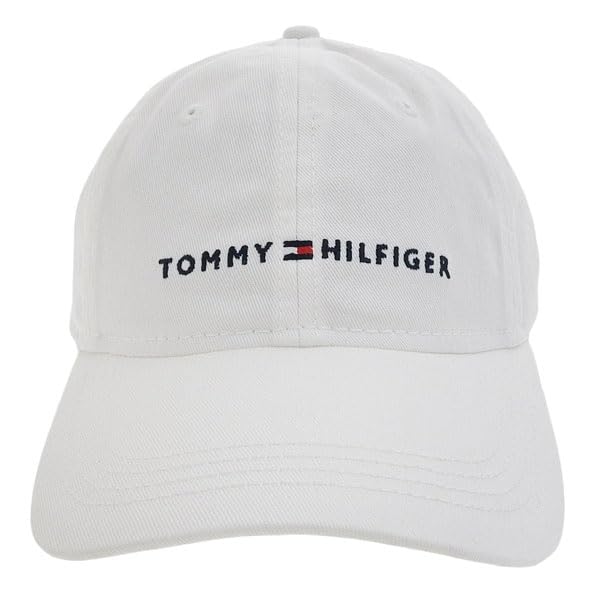 Tommy Hilfiger AM HILFIGER LOGO CAP 6941823 and Baseball Cap (WHITE) - Men's Women's Low-Profile