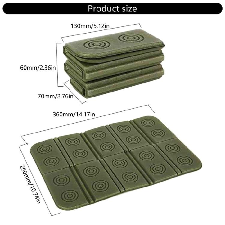 Camping Moistureproof Seats Pad Portable Folding Outdoor Sit Mat Waterproof Hiking Sit Pad for Outdoor Activity