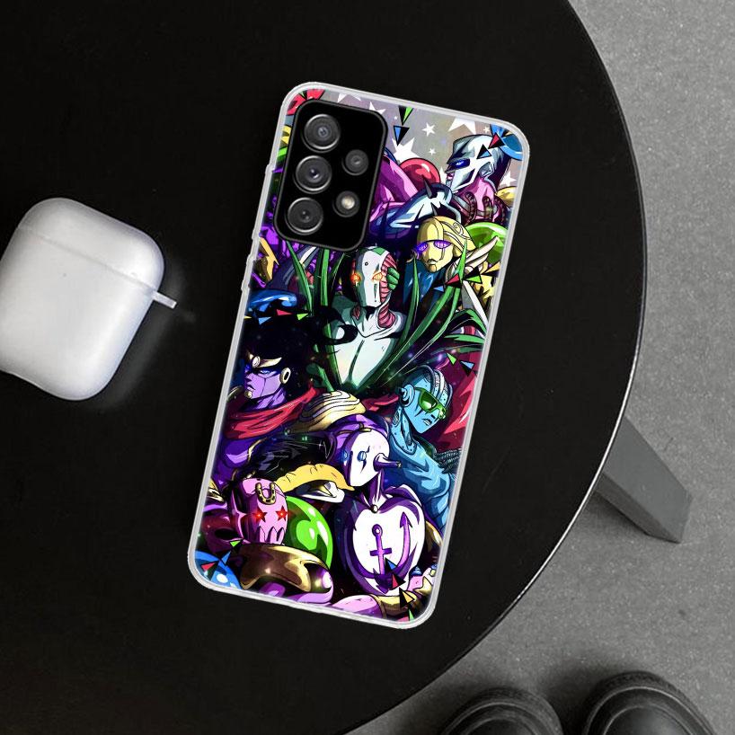 JoJo's Bizarre Adventure Hot Anime Phone Case Cover for Samsung Galaxy A12 A22 A32 A52 A72 A02S A51 A50S A31 A20S A10S Note 20 U